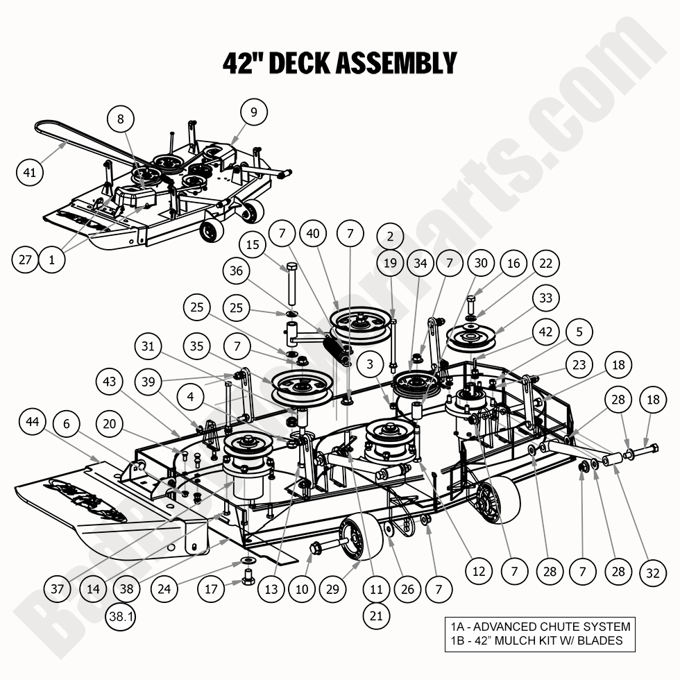 2020 MZ & MZ Magnum 42" Deck Assembly